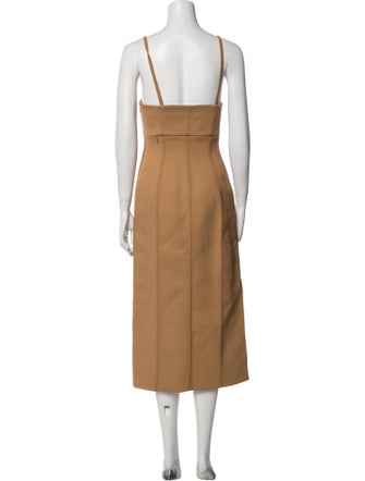 SIR. Square Neckline Midi Length Dress