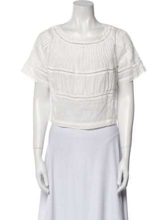 SIR. Scoop Neck Short Sleeve Crop Top