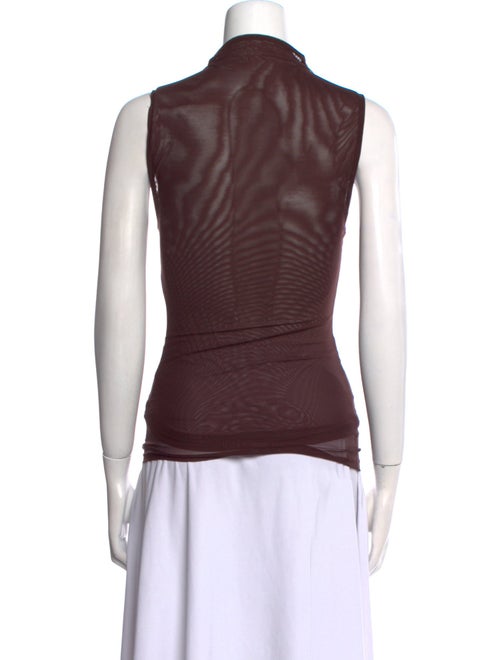 SIR. Nylon Mock Neck Top