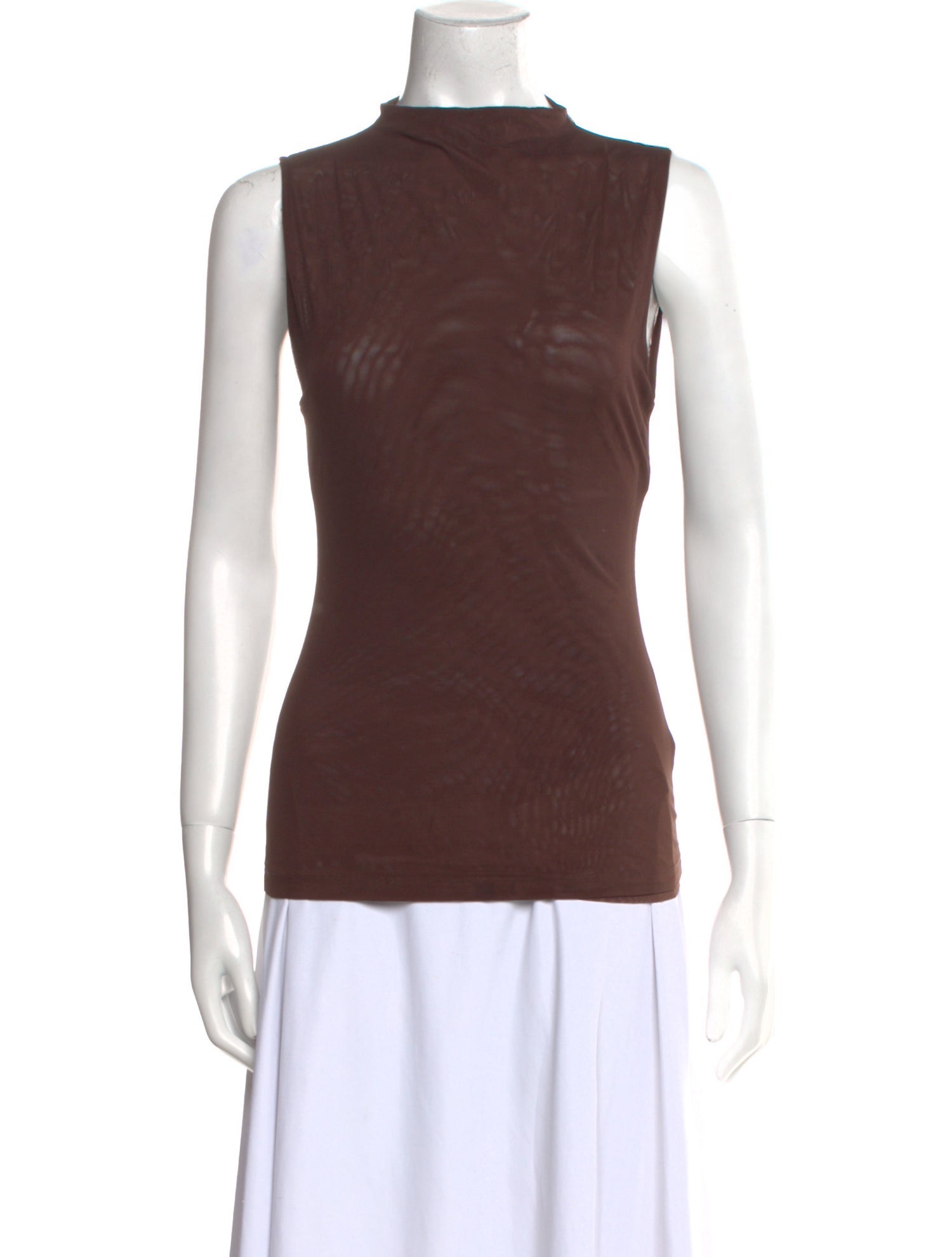 SIR. Mock Neck Sleeveless Top