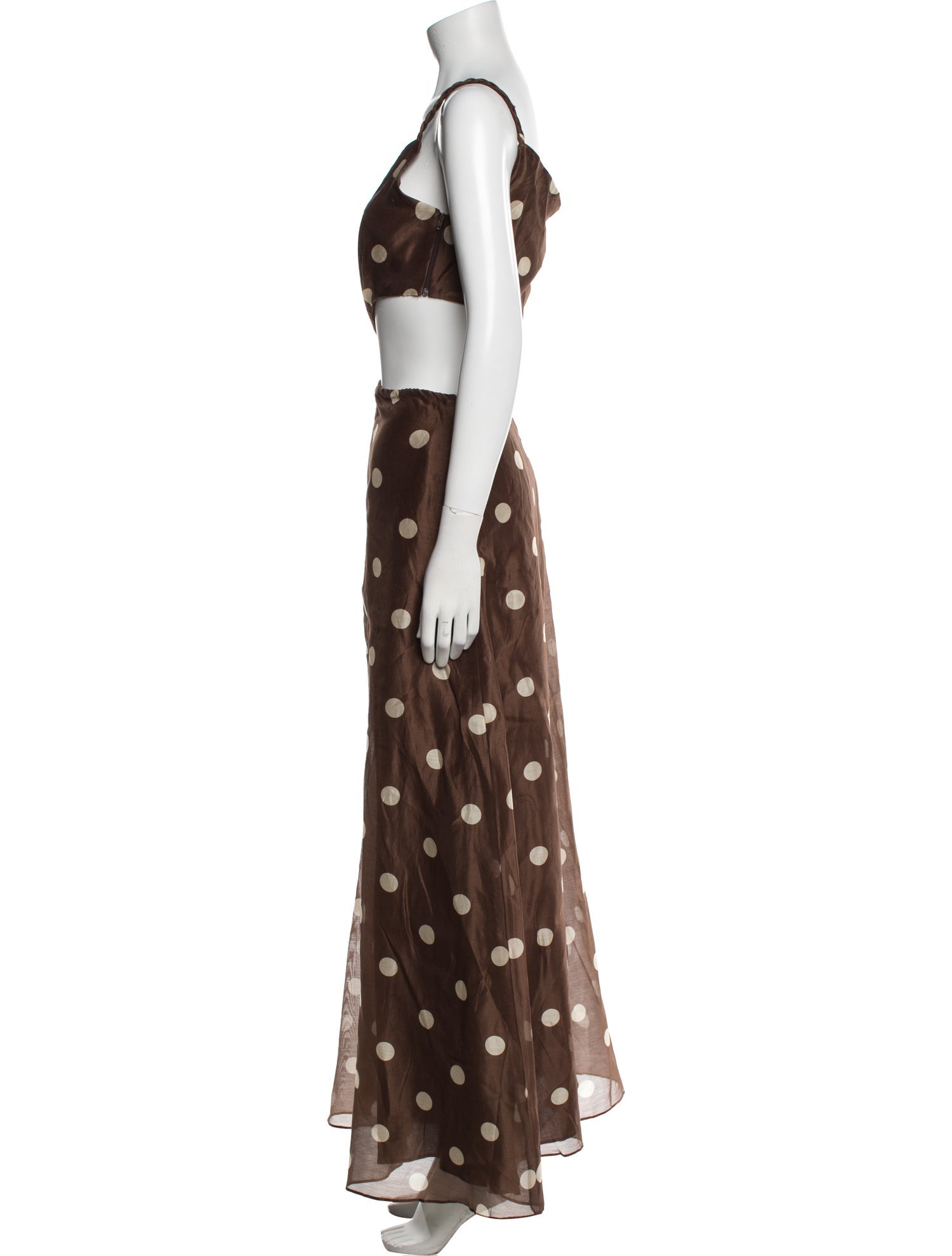 SIR. Polka Dot Print Long Dress