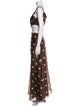 SIR. Polka Dot Print Long Dress