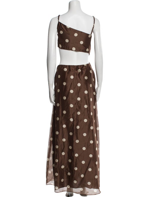 SIR. Polka Dot Print Long Dress