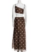 SIR. Polka Dot Print Long Dress
