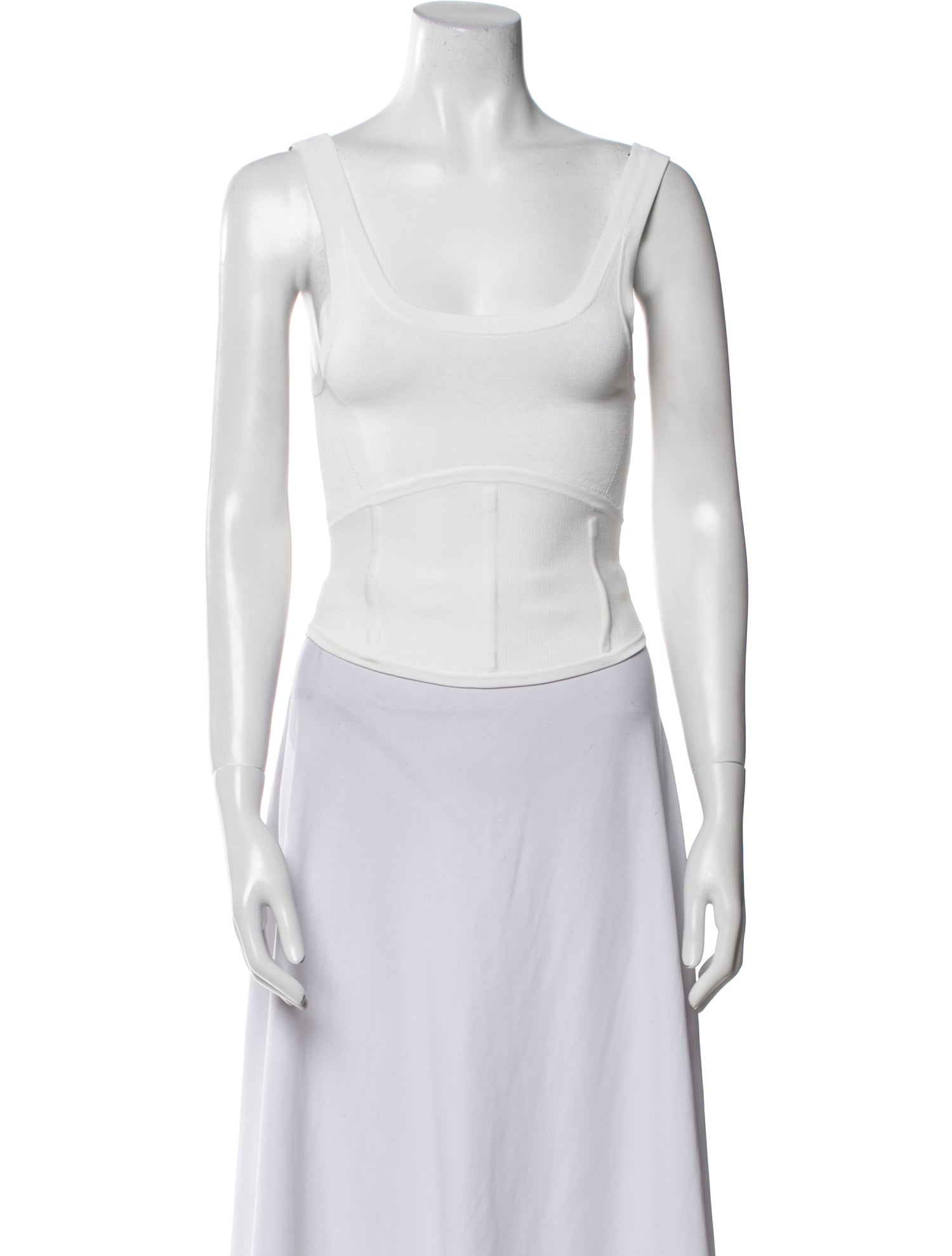 SIR. Scoop Neck Sleeveless Crop Top