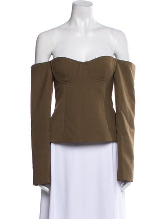 SIR. Off-The-Shoulder Long Sleeve Top