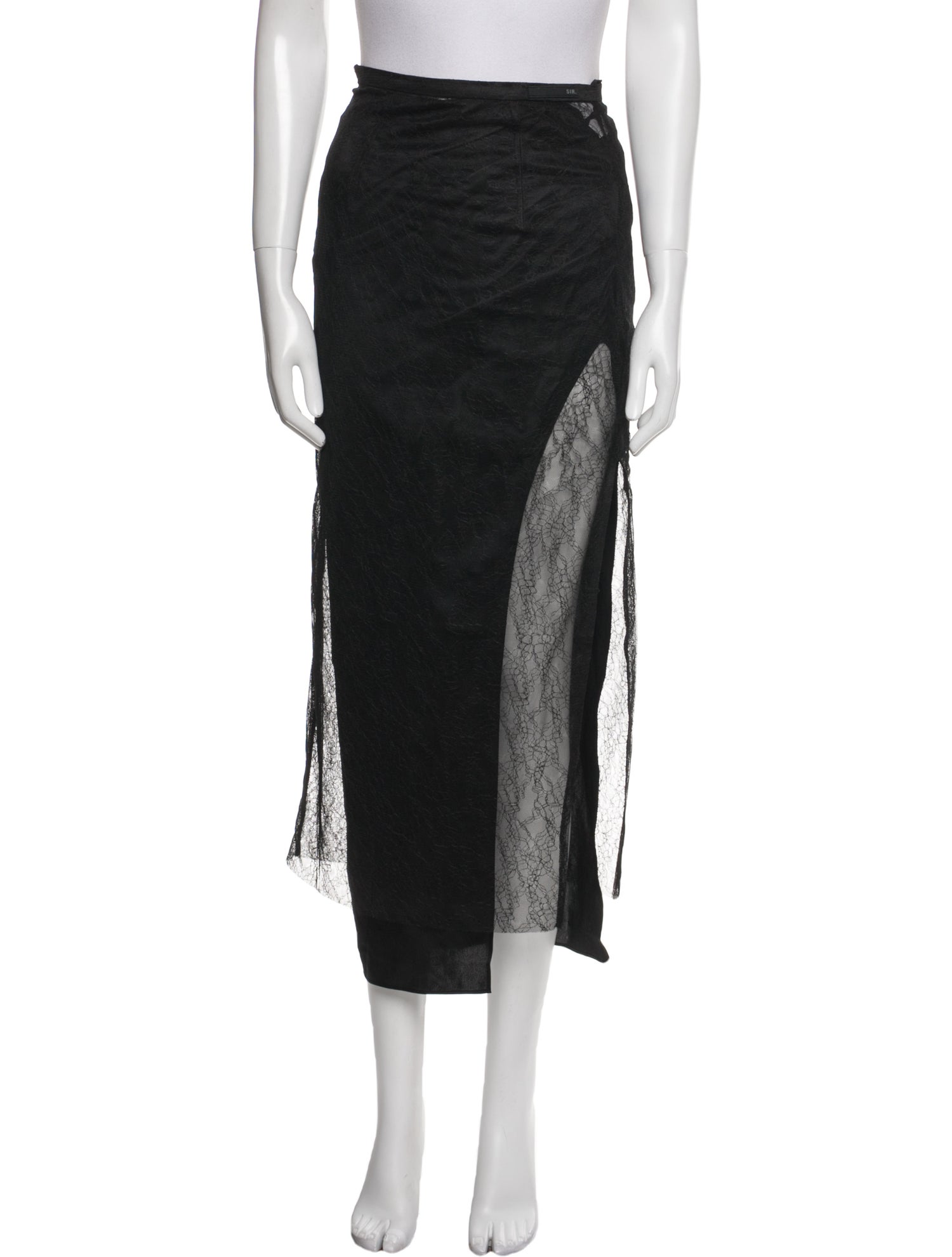 SIR. Silk Midi Length Skirt