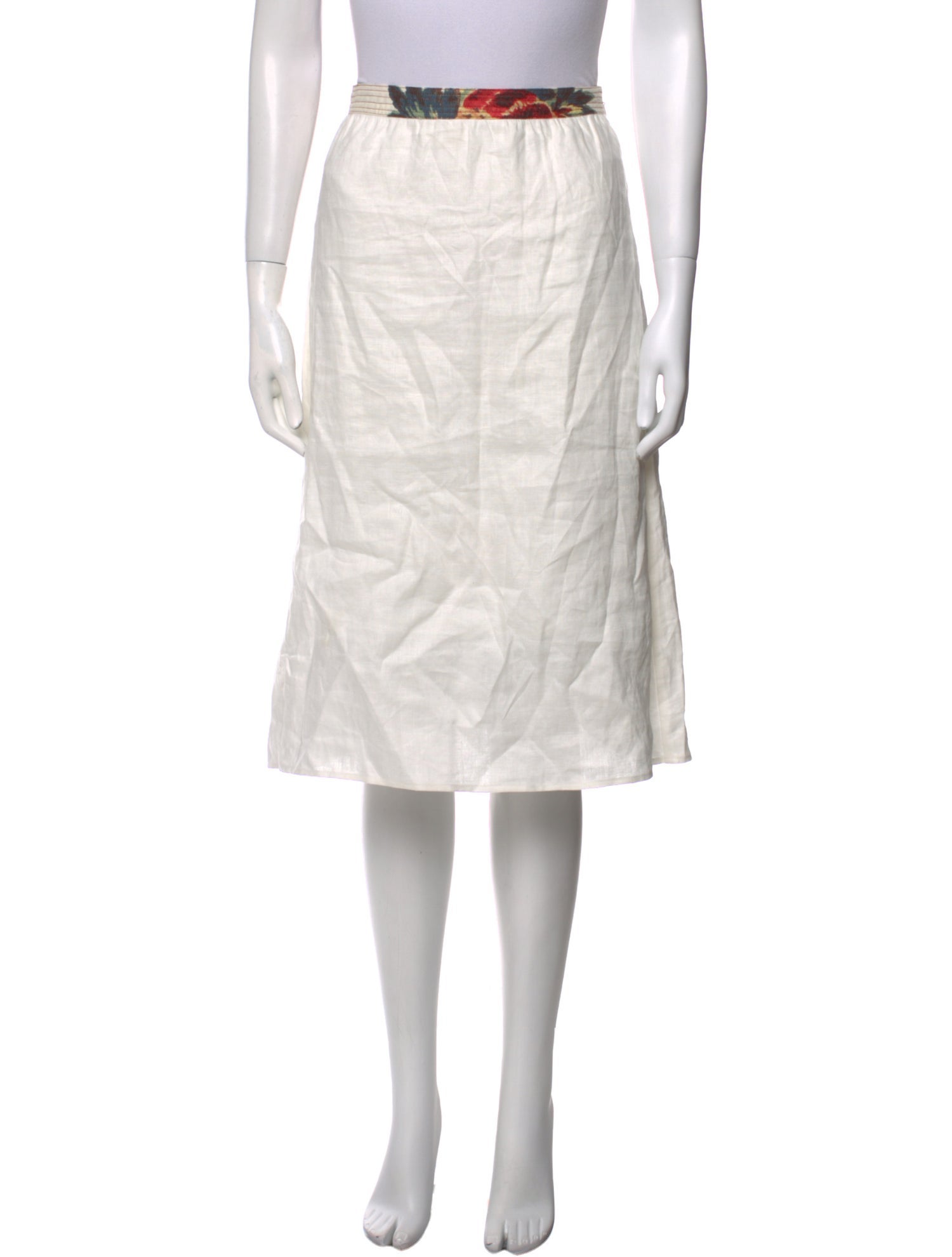 SIR. Linen Knee-Length Skirt