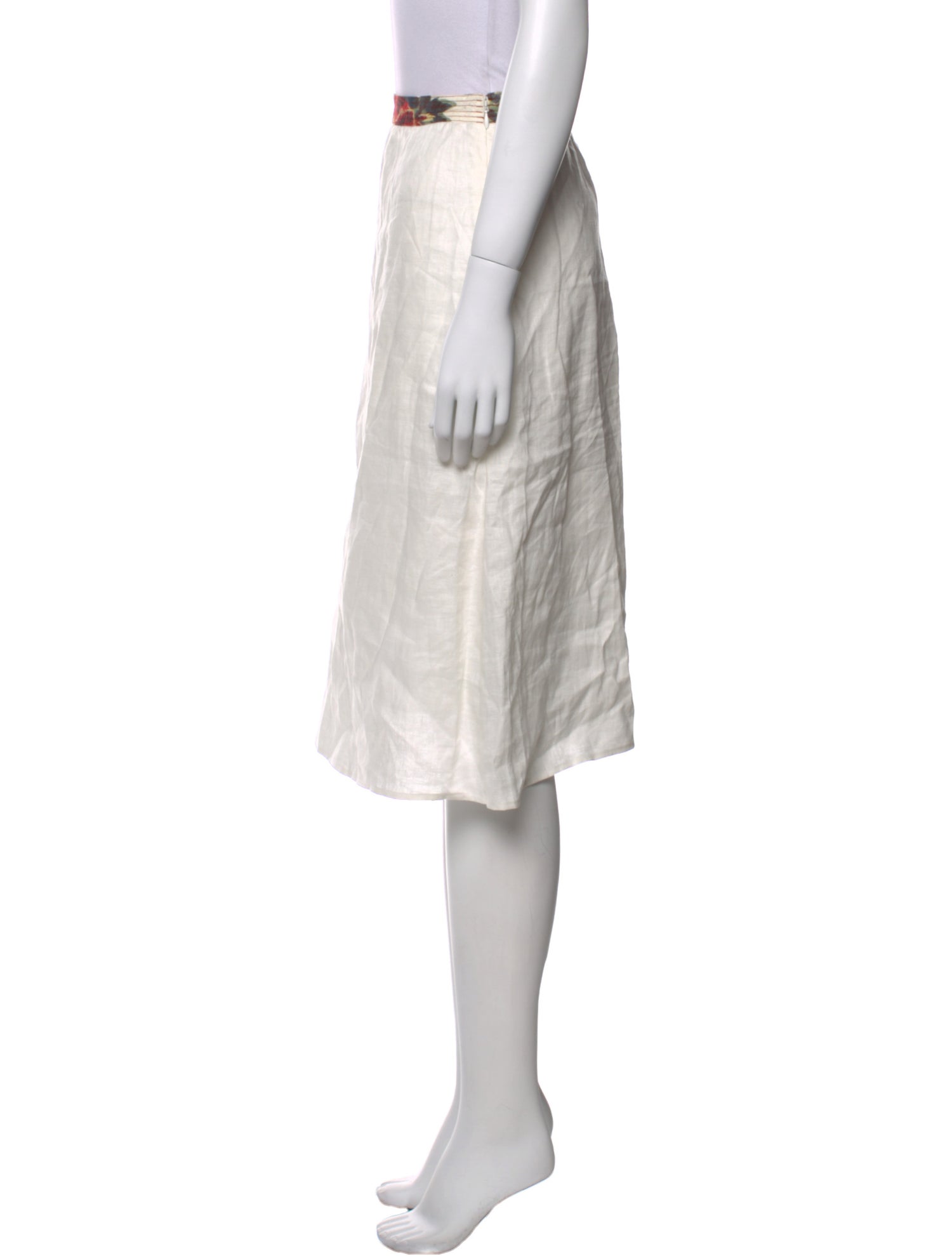 SIR. Linen Knee-Length Skirt