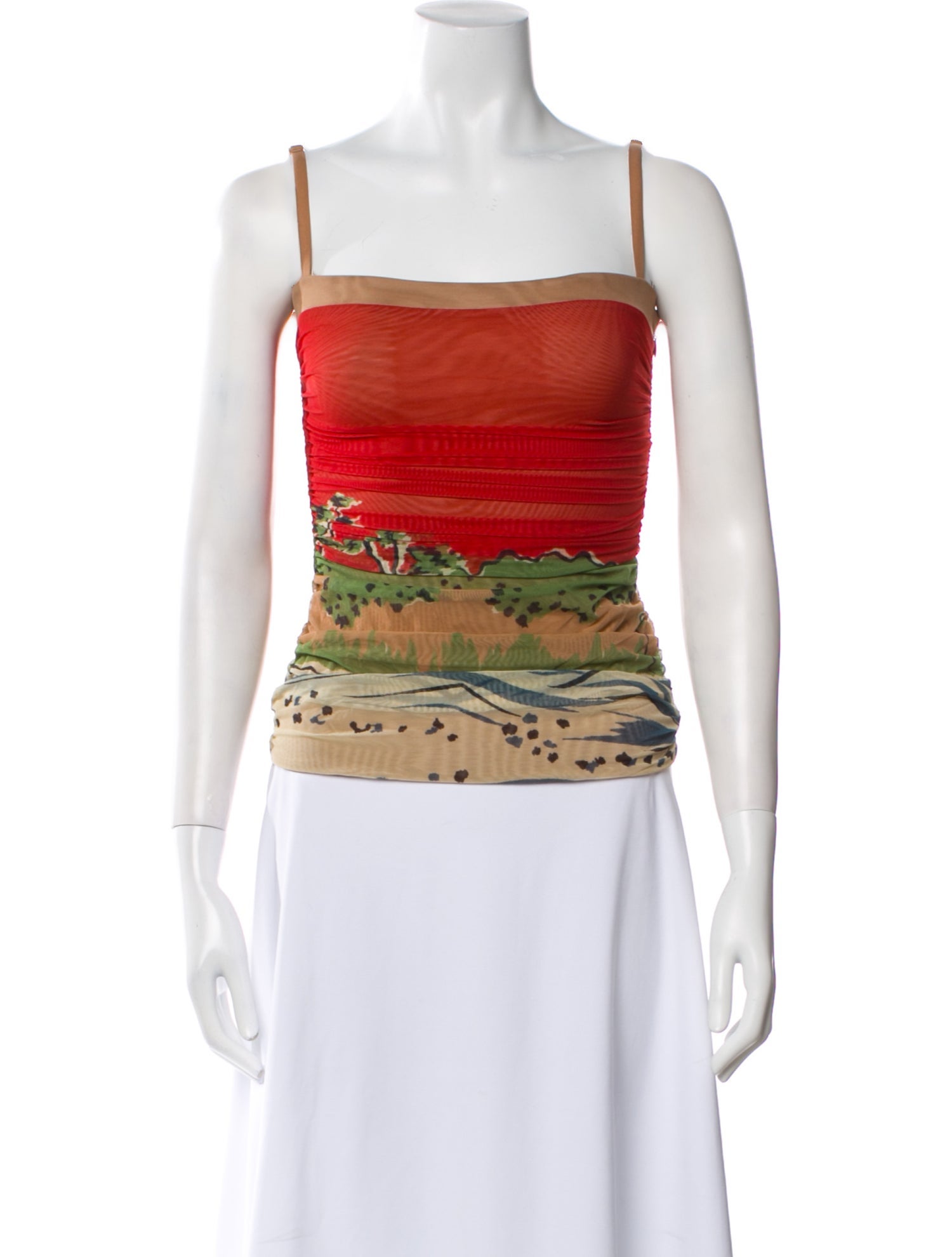 SIR. Printed Square Neckline Crop Top w/ Tags