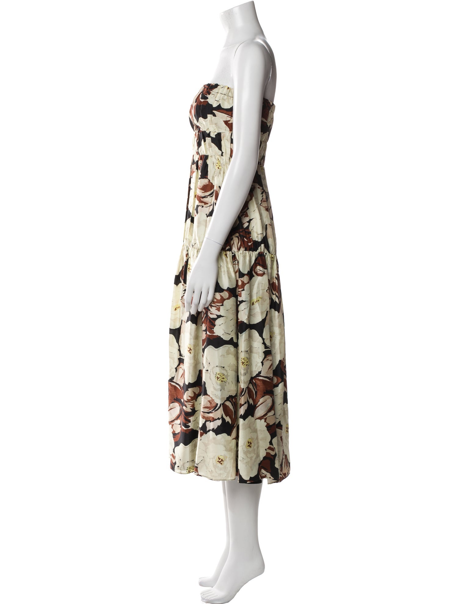 SIR. Floral Print Midi Length Dress