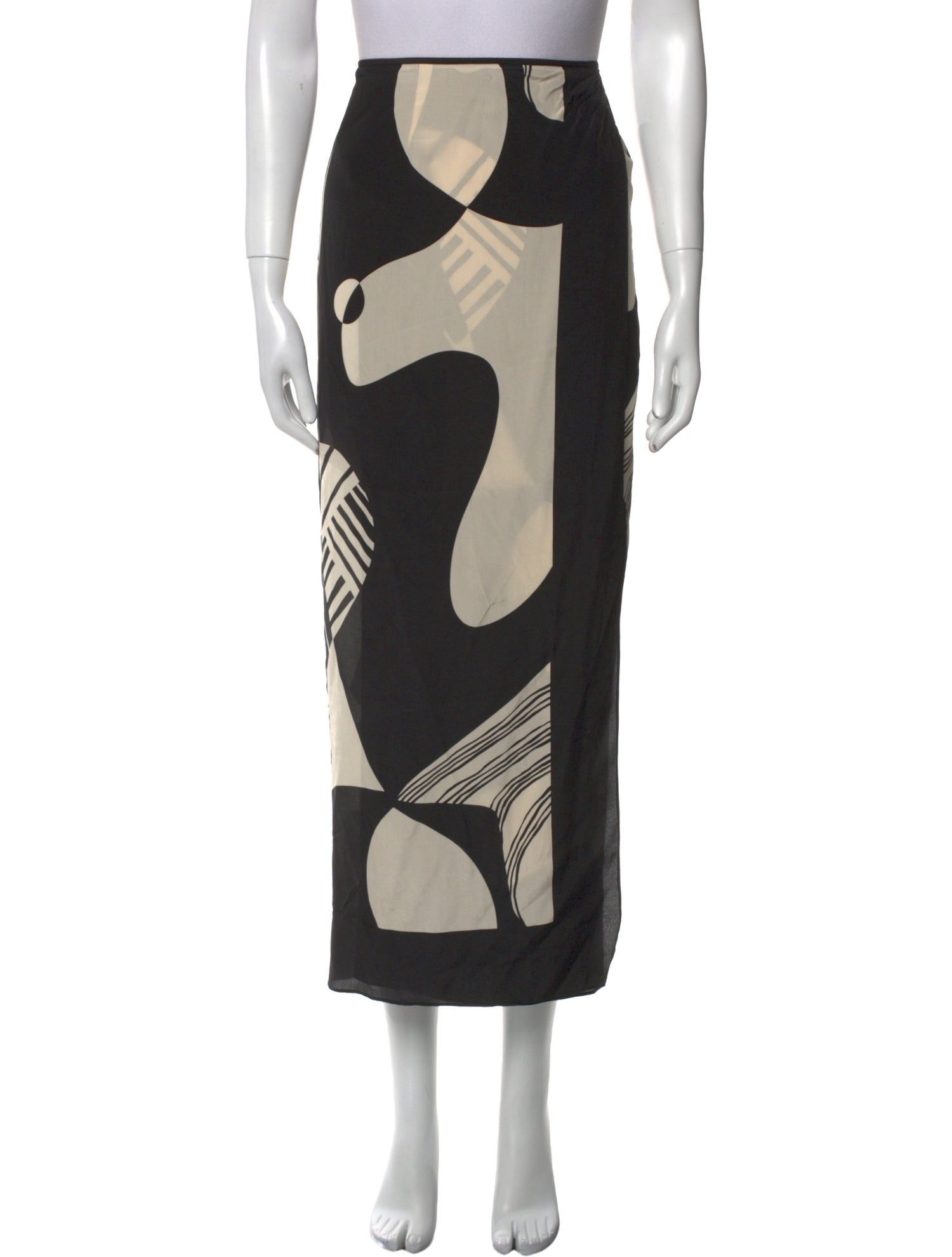 SIR. Silk Midi Length Skirt