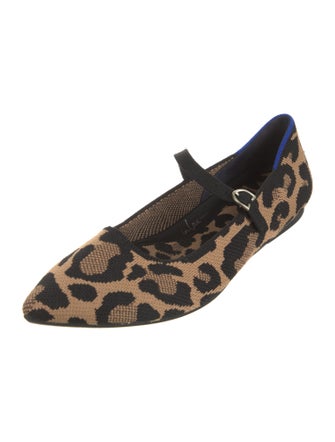 Rothy's Animal Print Mary Jane Flats