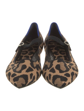 Rothy's Animal Print Mary Jane Flats