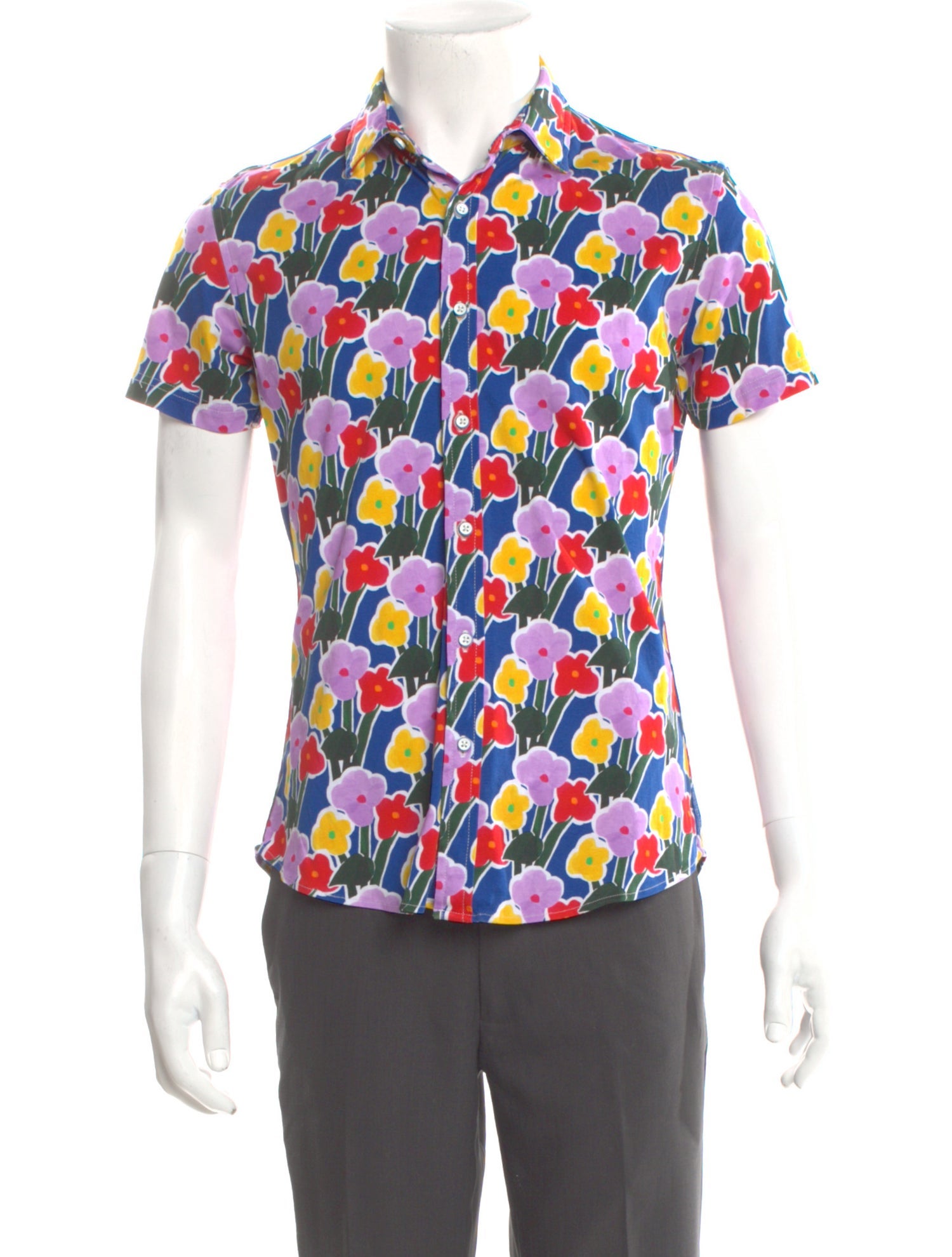 Steele. Floral Print Short Sleeve Shirt