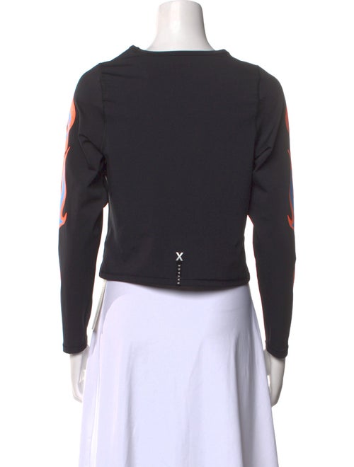 Savage Fenty Graphic Print Scoop Neck Crop Top