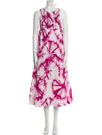 SWF Tie-Dye Print Long Dress
