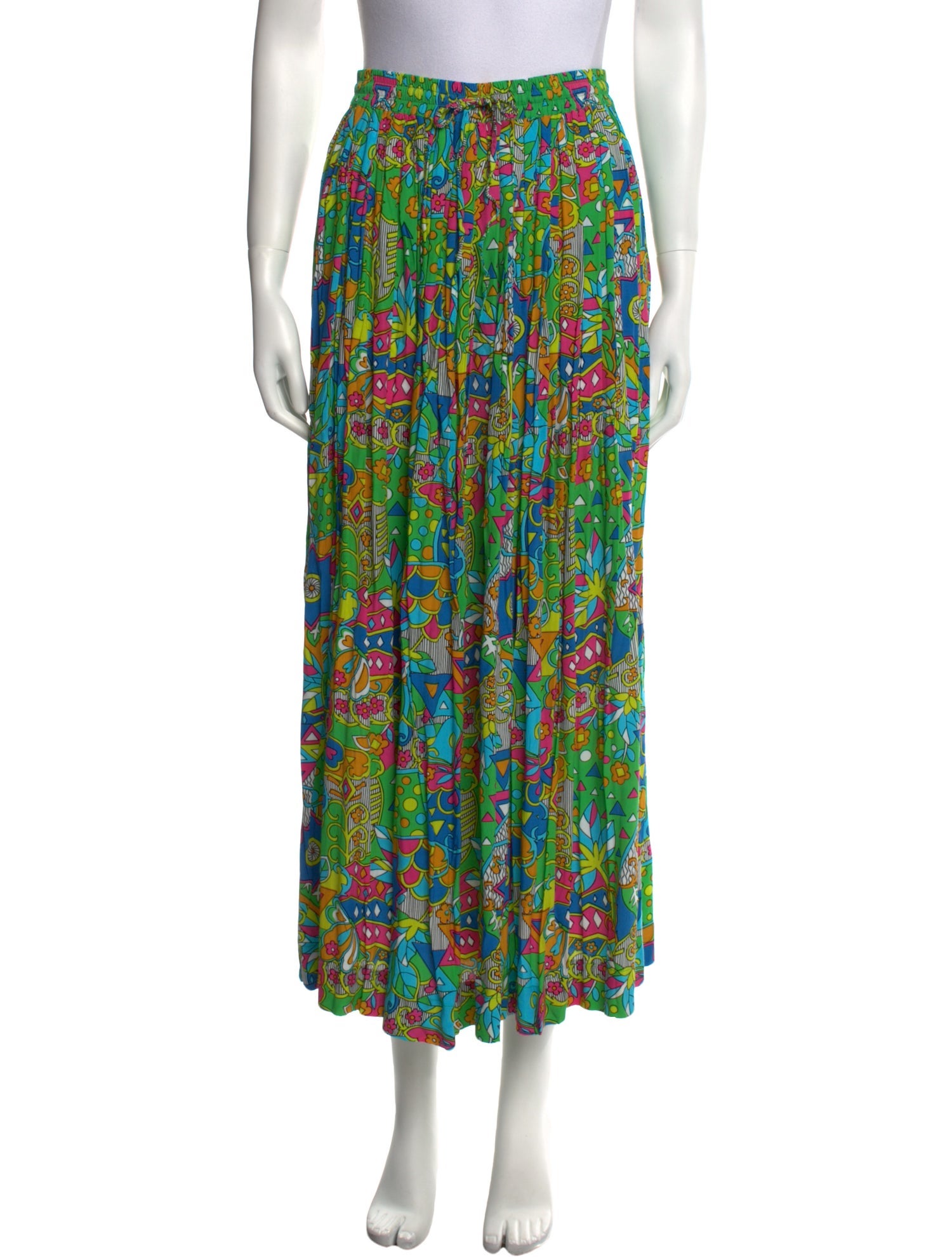 SWF Floral Print Midi Length Skirt