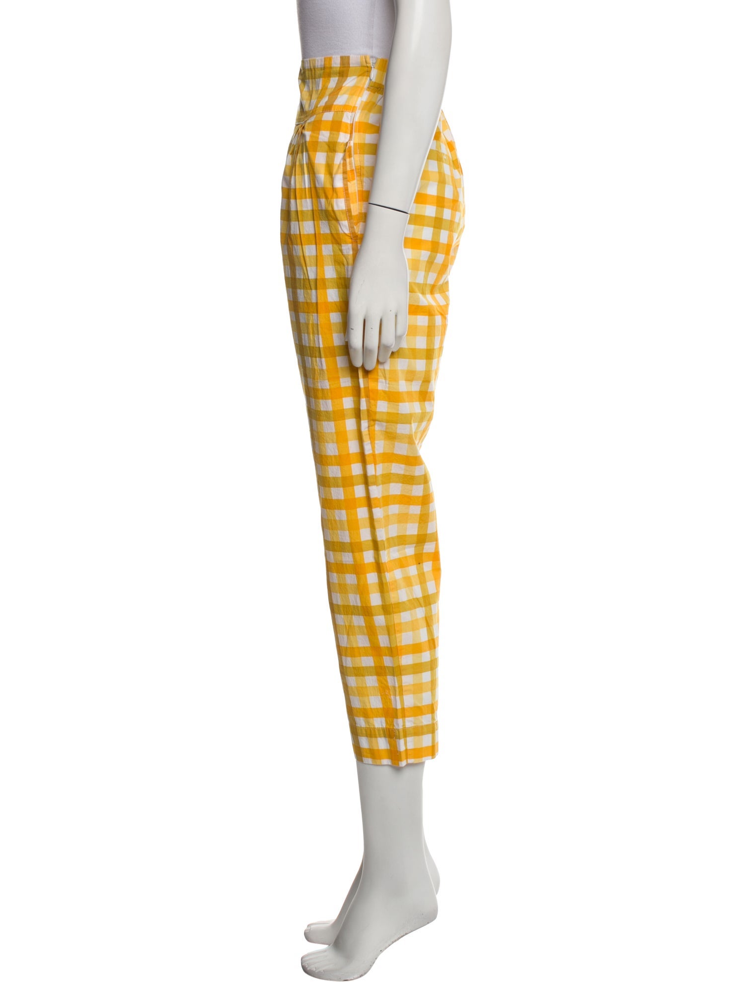 SWF Plaid Print Straight Leg Pants