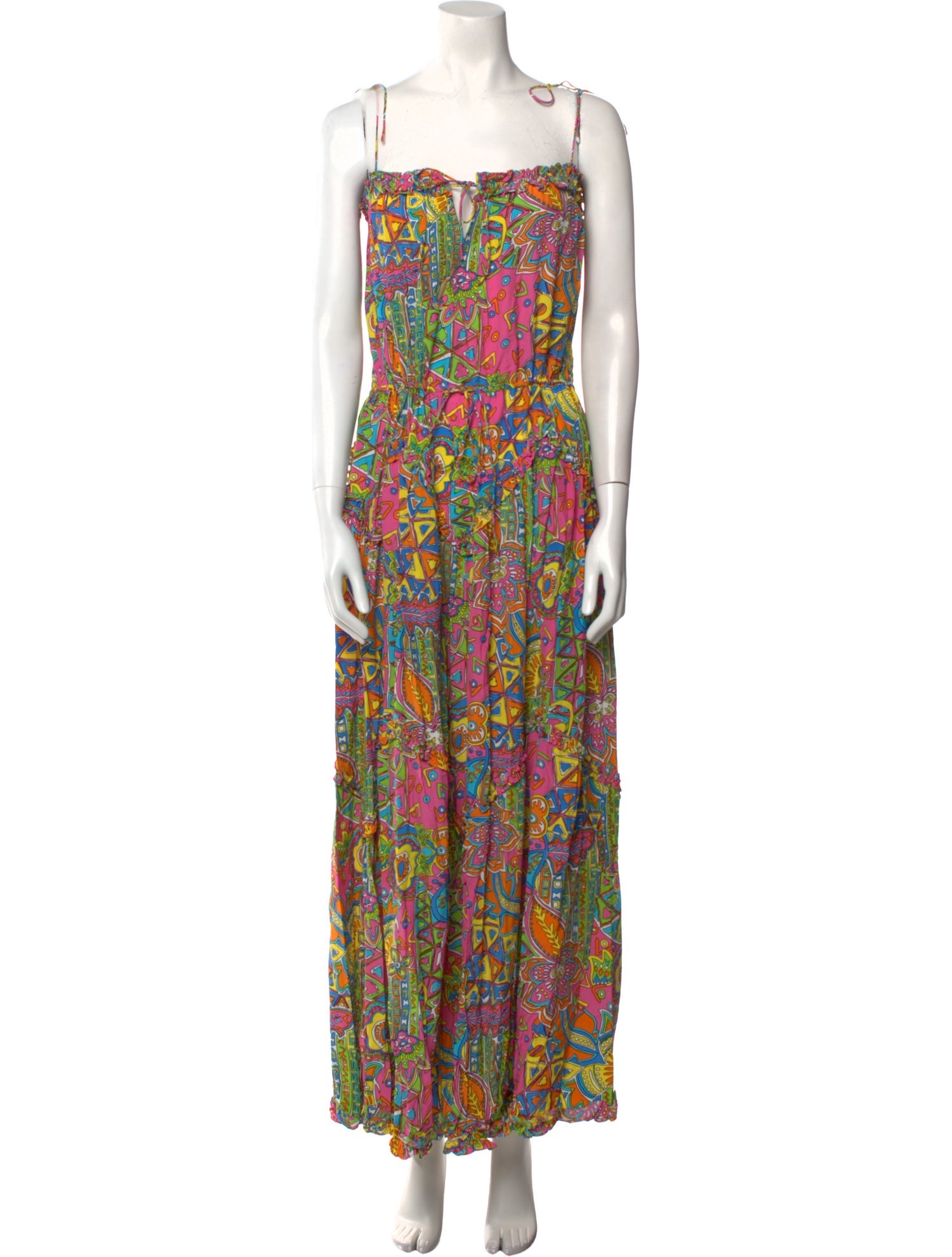 SWF Printed Long Dress w/ Tags