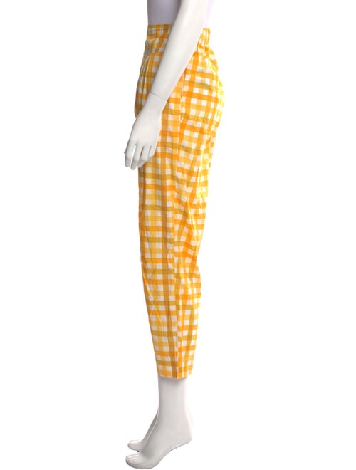 SWF Plaid Print Straight Leg Pants