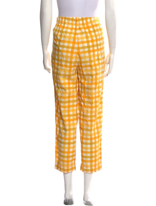 SWF Plaid Print Straight Leg Pants