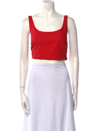 SWF Square Neckline Sleeveless Crop Top