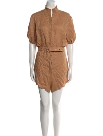 SWF Linen Mock Neck Romper