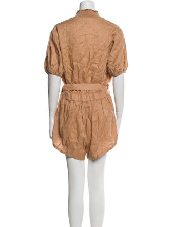 SWF Linen Mock Neck Romper