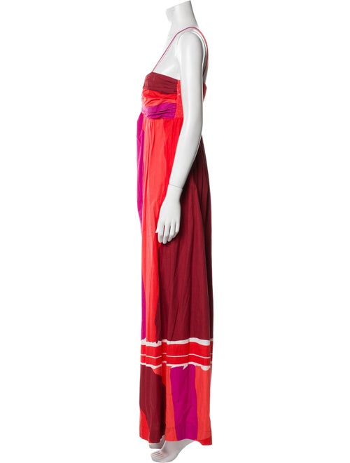 SWF Colorblock Pattern Long Dress