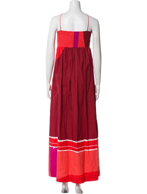 SWF Colorblock Pattern Long Dress