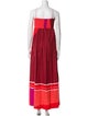 SWF Colorblock Pattern Long Dress