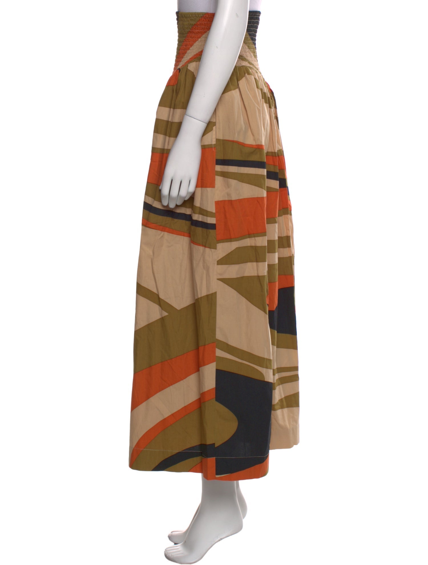 SWF Striped Midi Length Skirt