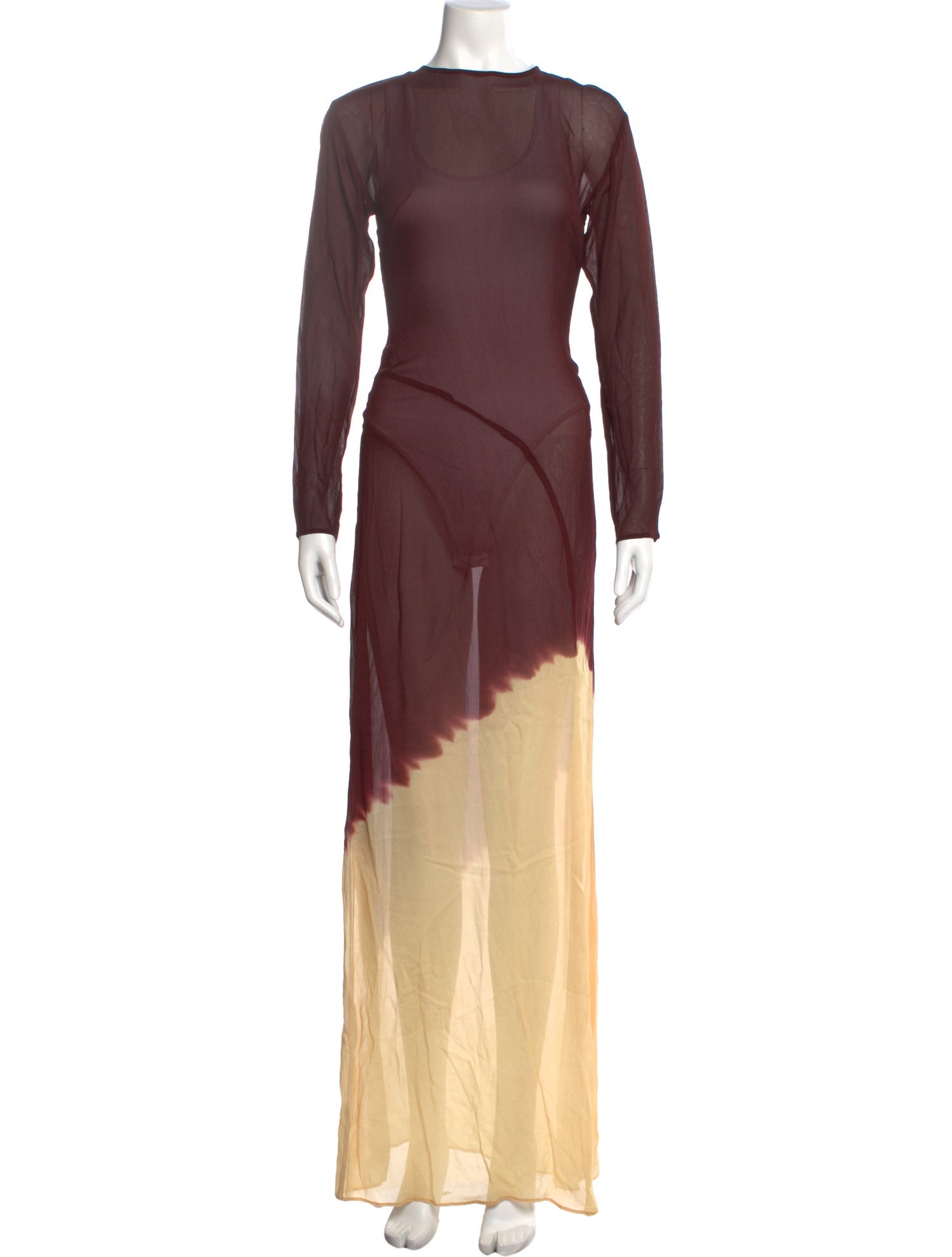 SWF Colorblock Pattern Long Dress