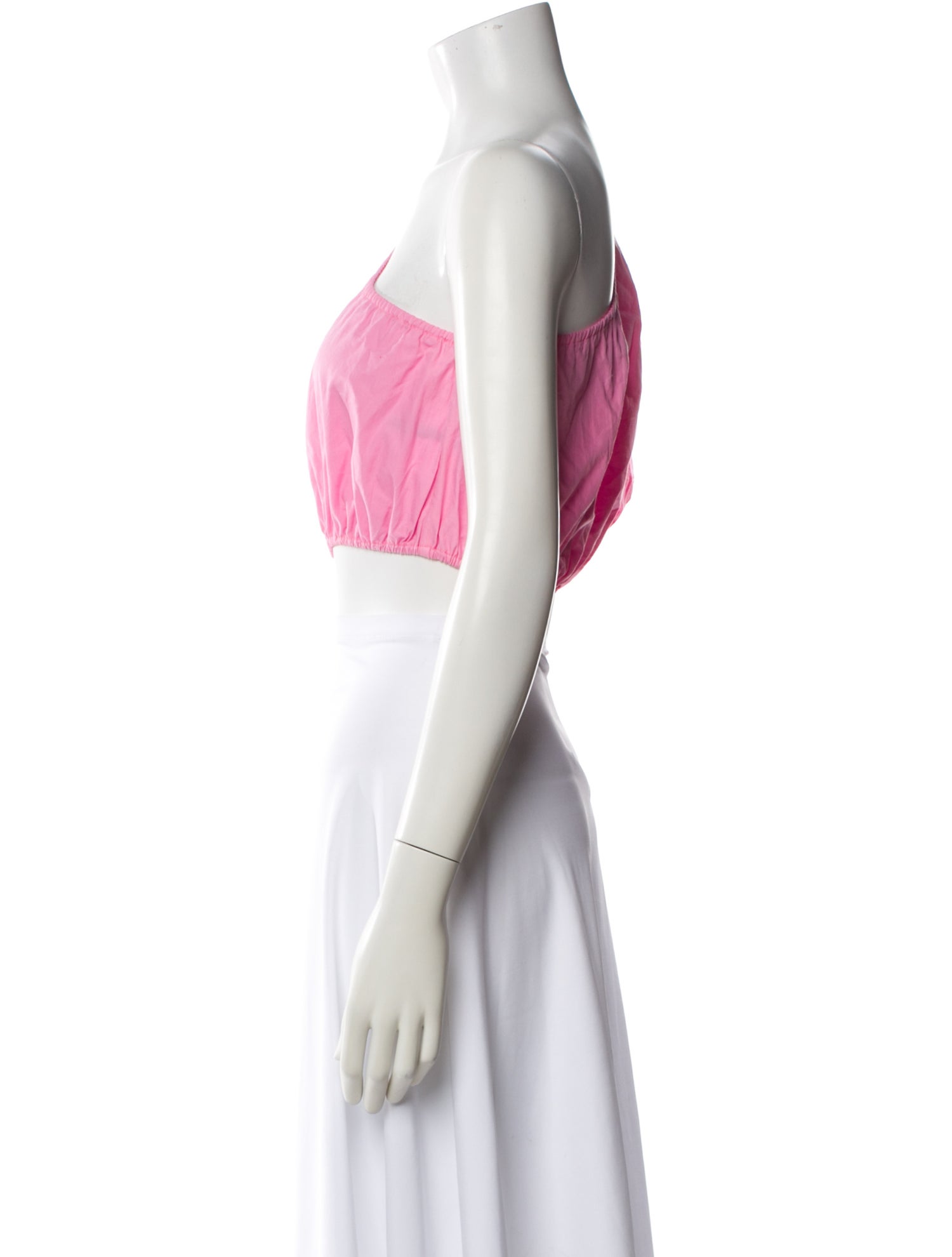 SWF One-Shoulder Short Sleeve Crop Top