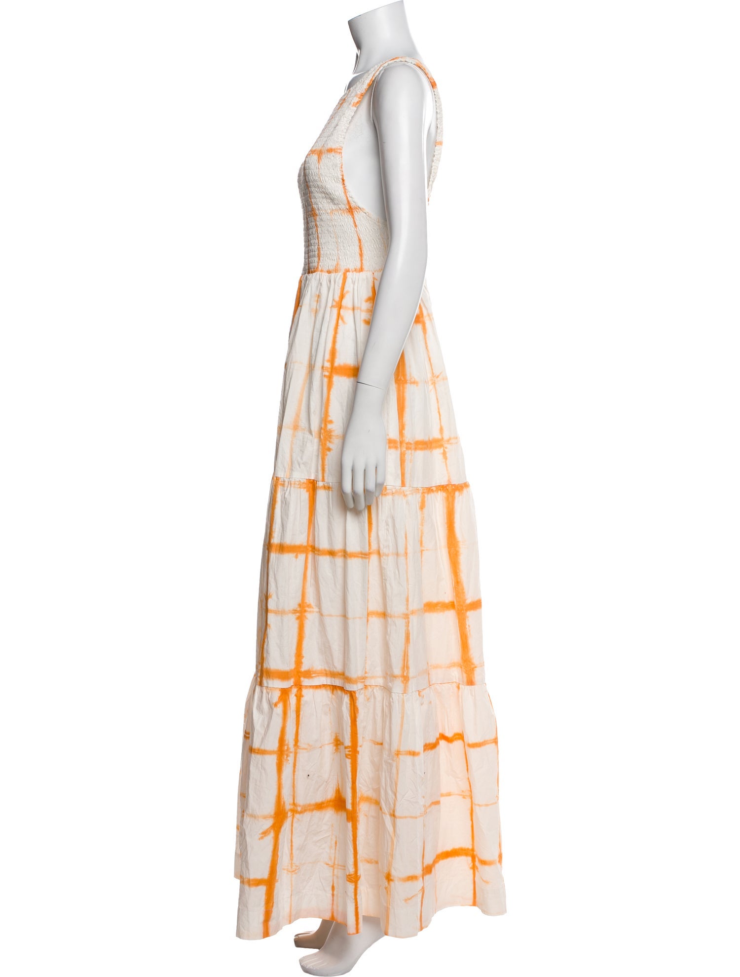 SWF Plaid Print Long Dress w/ Tags