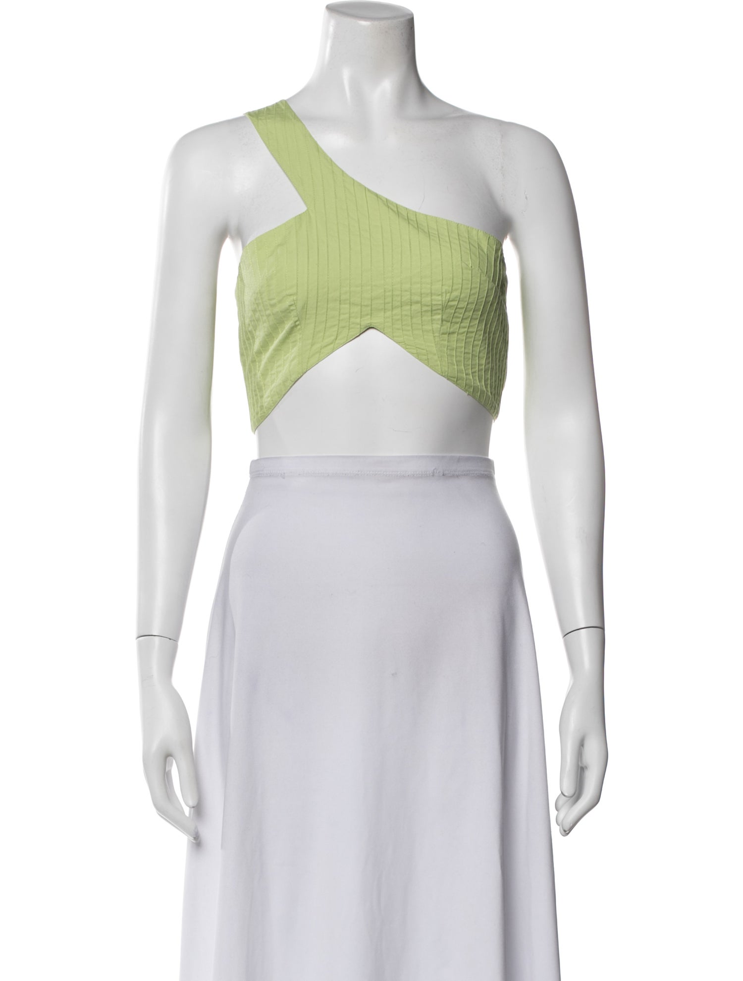 SWF One-Shoulder Sleeveless Crop Top