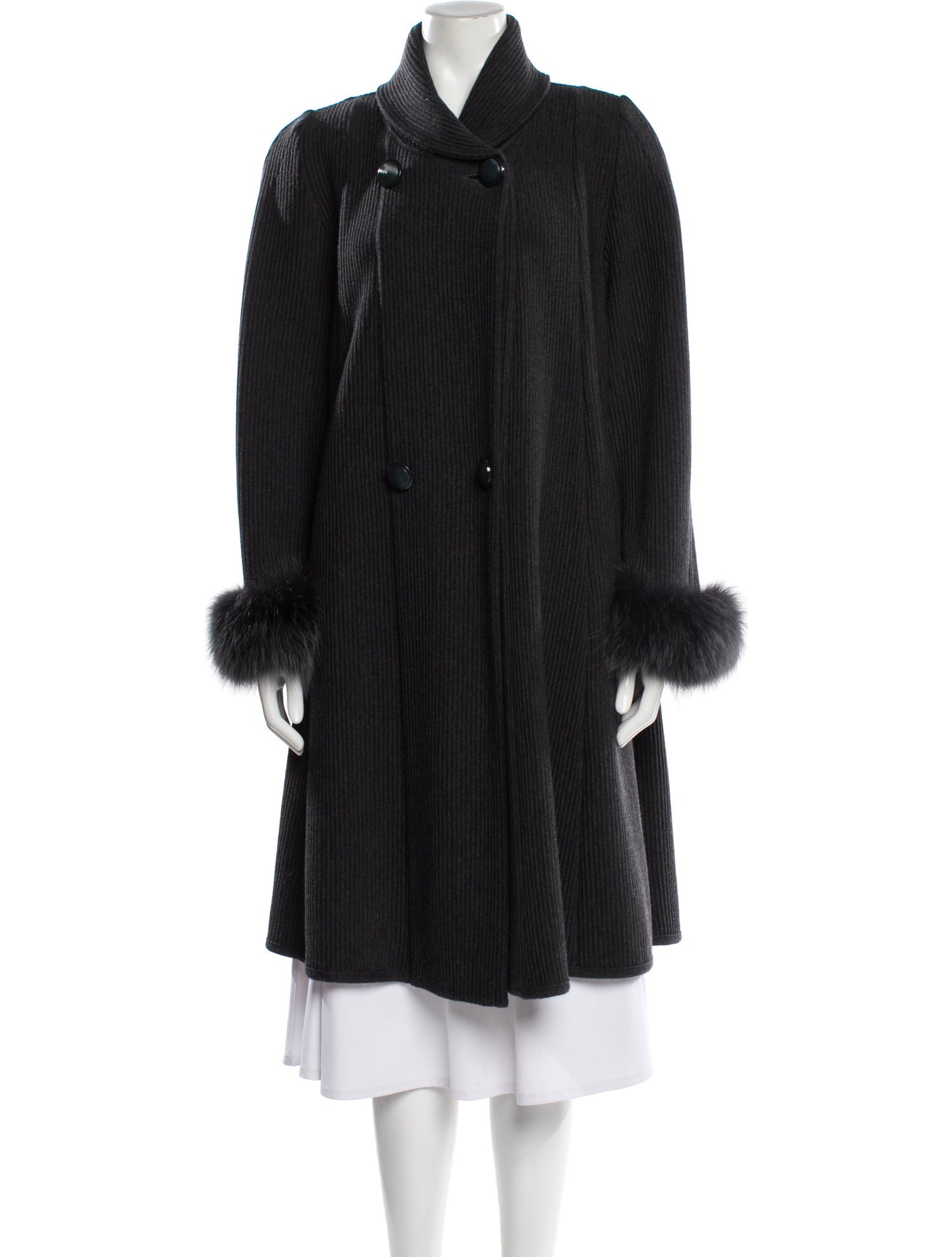 Stizzoli Vintage Cashmere Faux Fur Coat