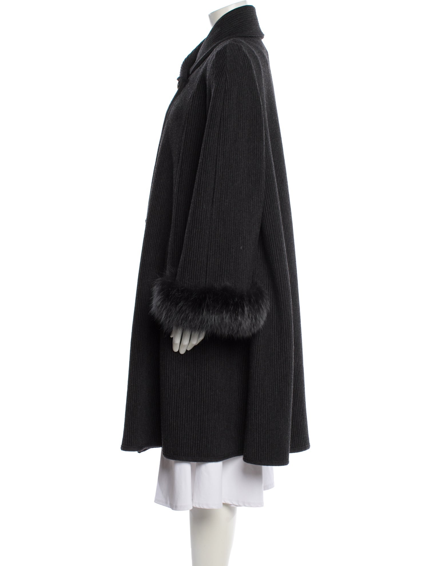 Stizzoli Vintage Cashmere Faux Fur Coat