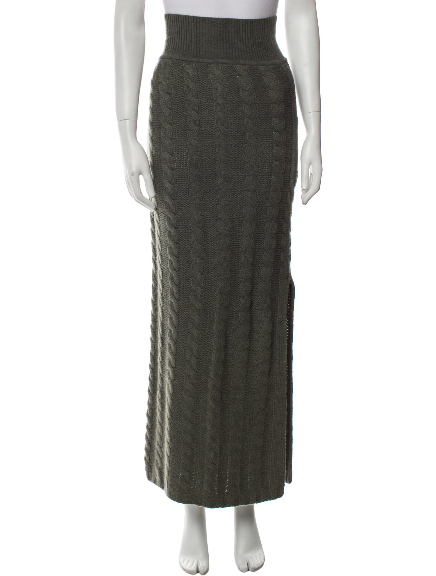 SOMETHING NAVY Wool Long Skirt