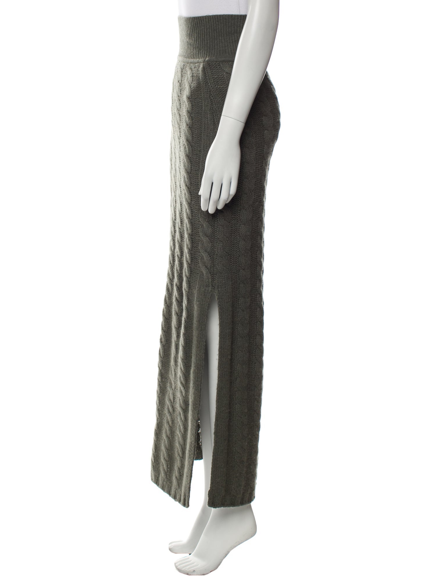 SOMETHING NAVY Wool Long Skirt