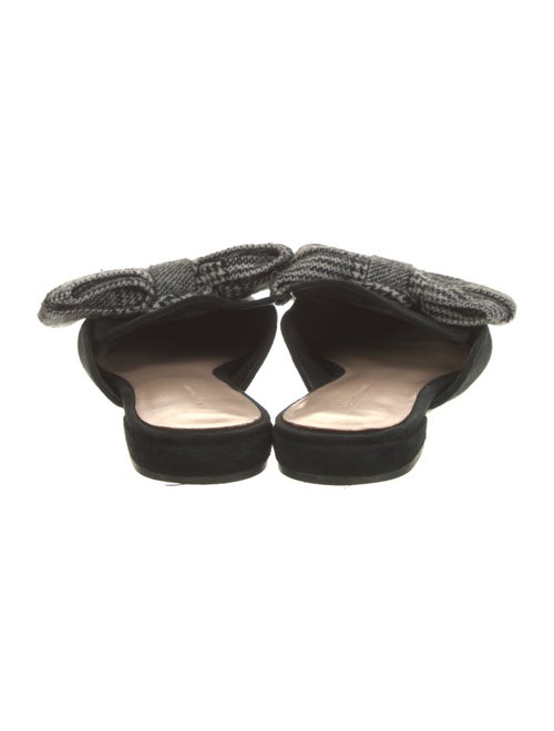 SOMETHING NAVY Suede Ruffle Embellishment Mules