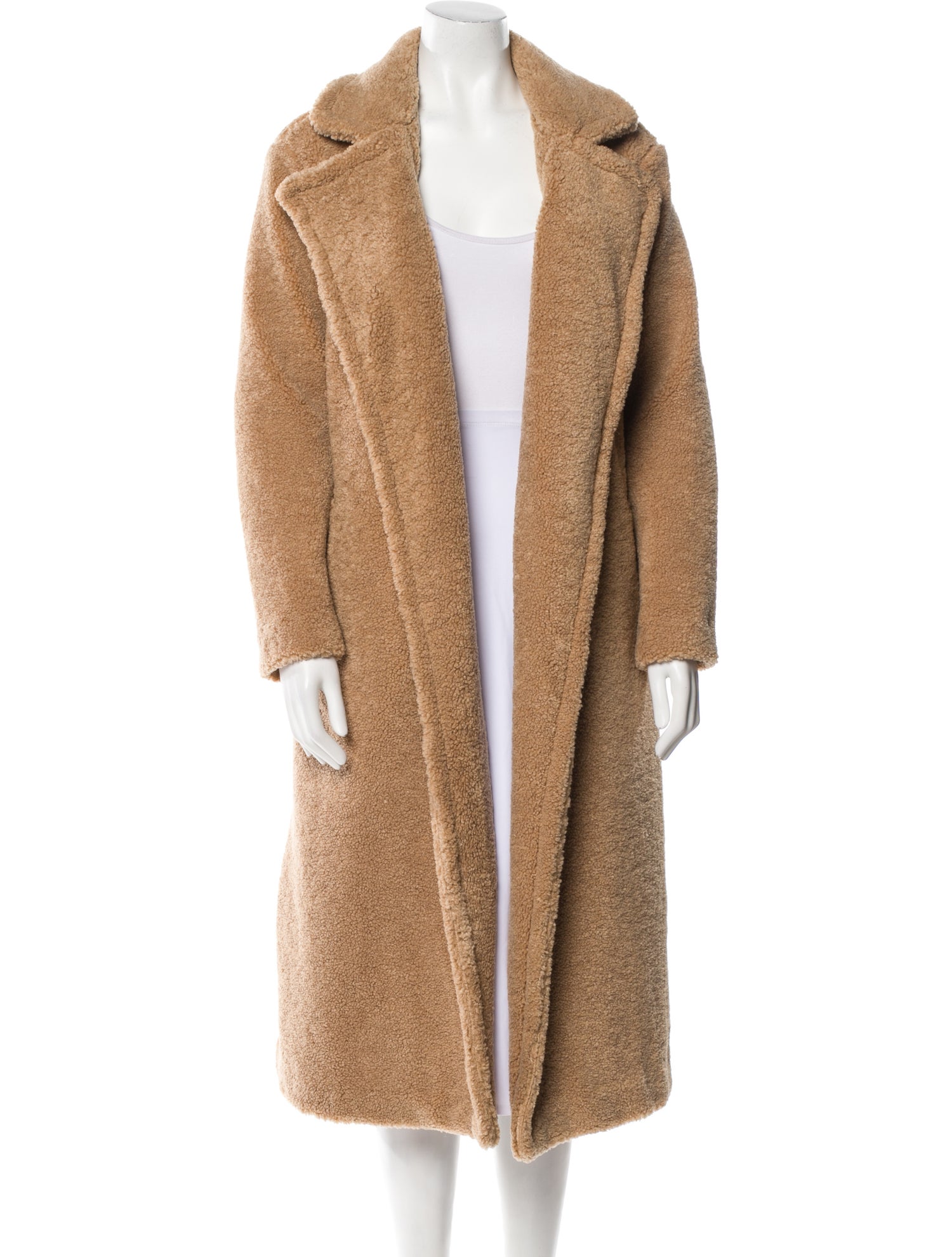 SOMETHING NAVY Faux Fur Coat