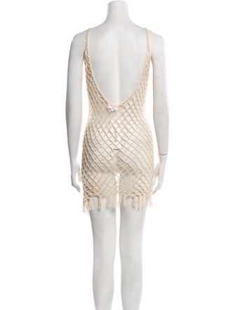 superdown Patterned Scoop Neck Sweater