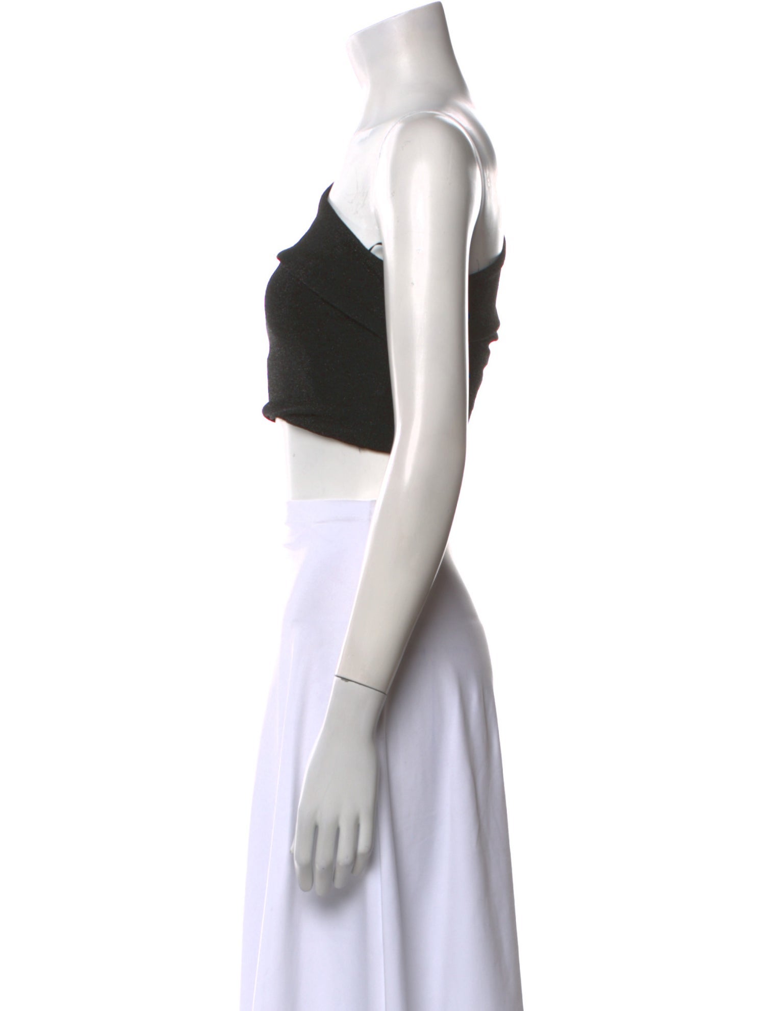 superdown One-Shoulder Short Sleeve Crop Top