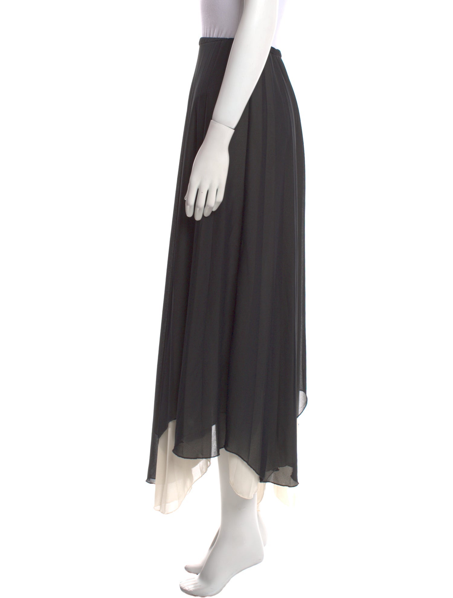 Sfizio Pleated Accents Midi Length Skirt