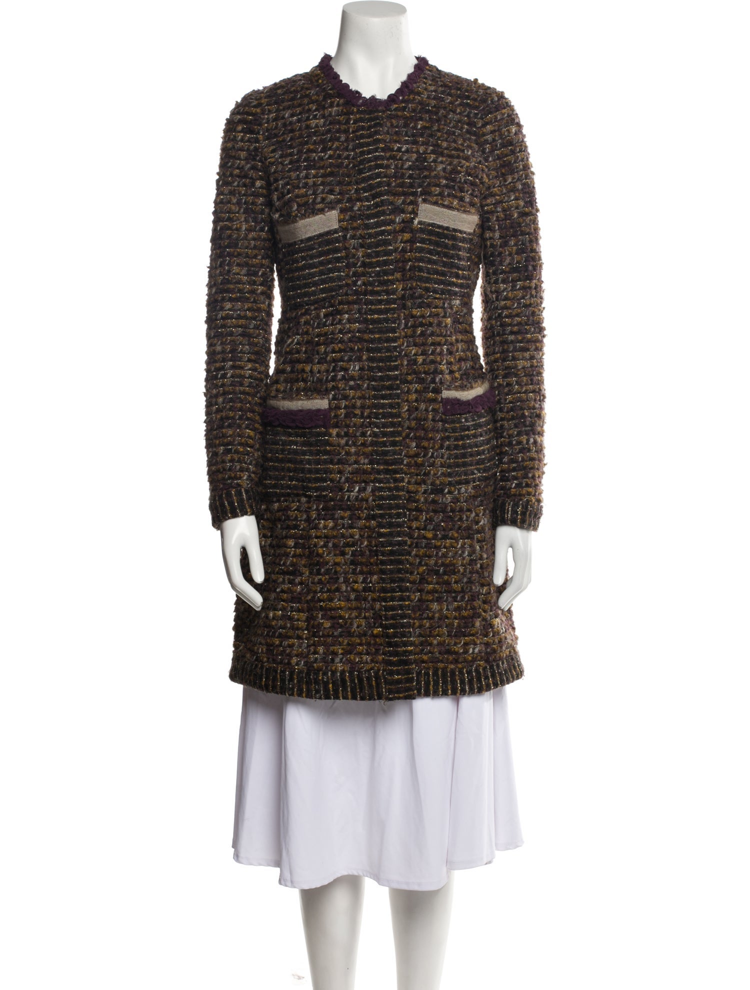 Sfizio Tweed Pattern Coat