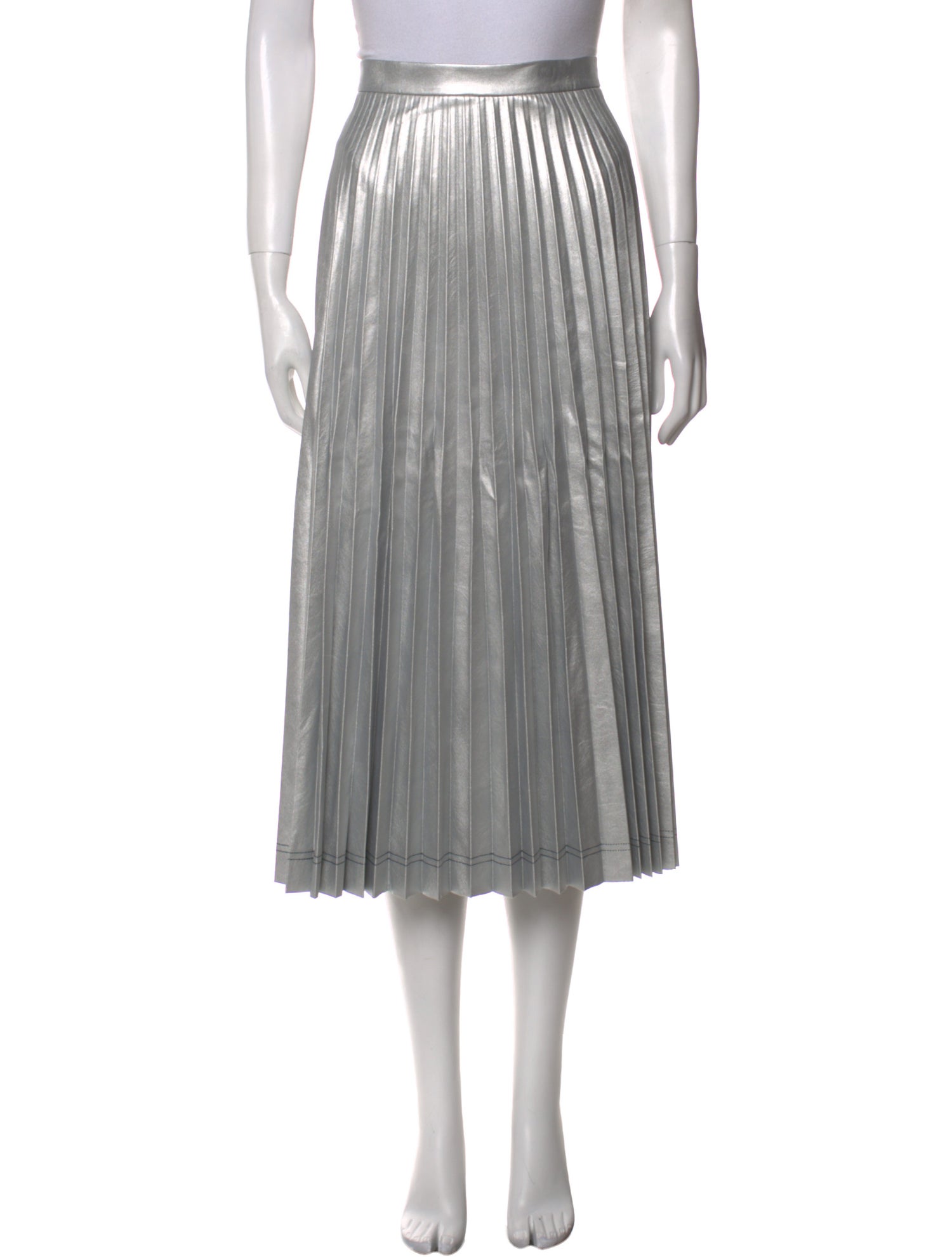 Sfizio Pleated Accents Midi Length Skirt