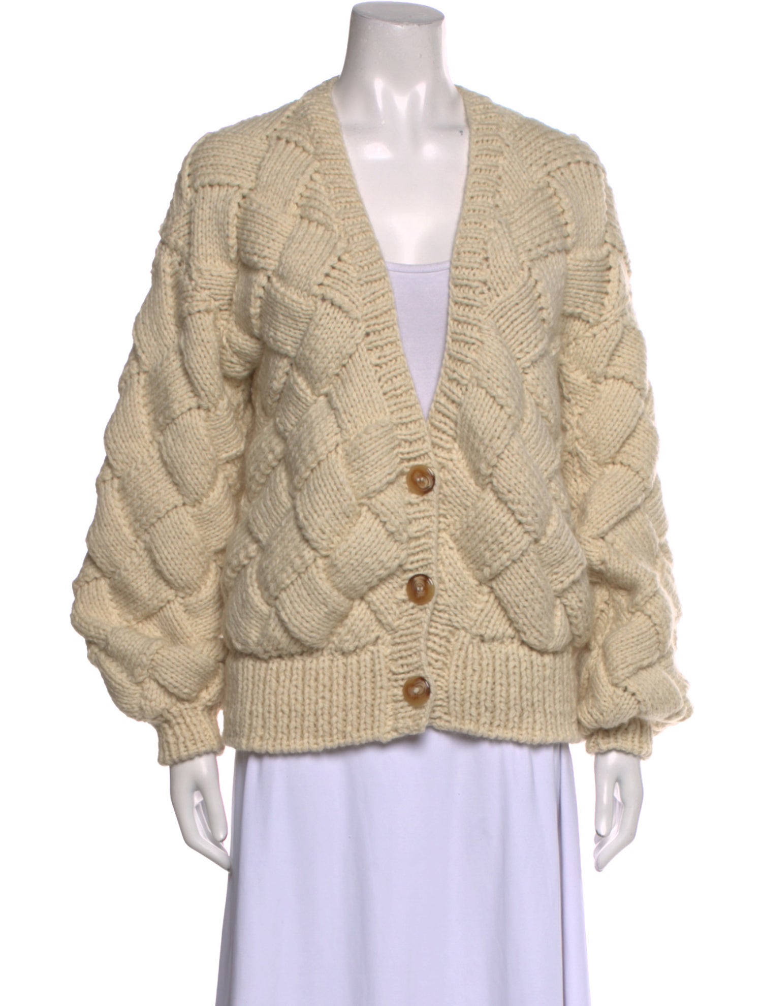 Stella Pardo Wool Plunge Neckline Sweater