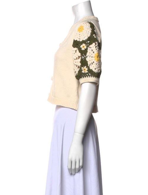 Stella Pardo Printed V-Neck Sweater